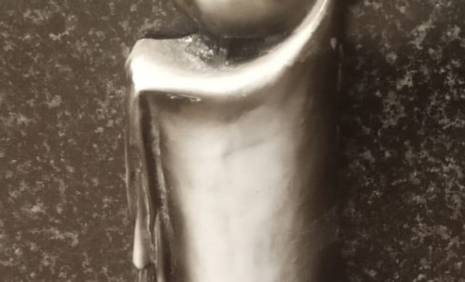 Свеча, литьевой мрамор